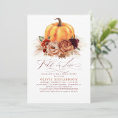 Herfst in Love Vrijgezellenfeest Rust Flowers Pump Kaart (Staand voorkant)