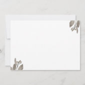 Herfst in Love Vrijgezellenfeest Rust Flowers Pump Kaart (Achterkant)