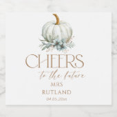 Herfst in Love Vrijgezellenfeest Sparkling Wijnetiket (Enkel label)