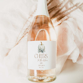 Herfst in Love Vrijgezellenfeest Sparkling Wijnetiket