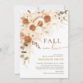 Herfst In Love Vrijgezellenfeest Terracotta Boho F Kaart (Voorkant)