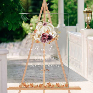 Herfst in Love Vrijgezellenfeest Welcome Sign Acryl Bord