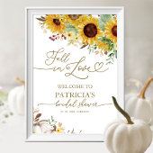 Herfst in Love Vrijgezellenfeest Welcome Sign Poster