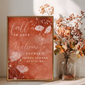 Herfst in Love Vrijgezellenfeest Welcome Sign Poster