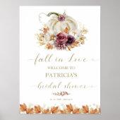 Herfst in Love Vrijgezellenfeest Welcome Sign Poster (Voorkant)