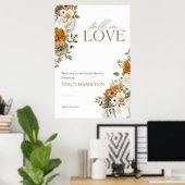 Herfst in Love Vrijgezellenfeest Welcome Sign Poster (Thuiskantoor)