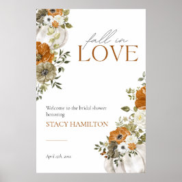 Herfst in Love Vrijgezellenfeest Welcome Sign Poster