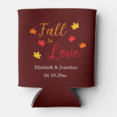Herfst in Love Wedding Blikjeskoeler (Voorkant)