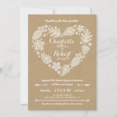 Herfst in Love Wedding Invitation Kaart (Voorkant)
