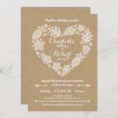 Herfst in Love Wedding Invitation Kaart (Voorkant / Achterkant)