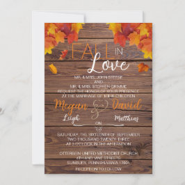 Herfst in Love Wedding Kaart