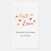 Herfst in Love Wedding Servet (Voorkant)
