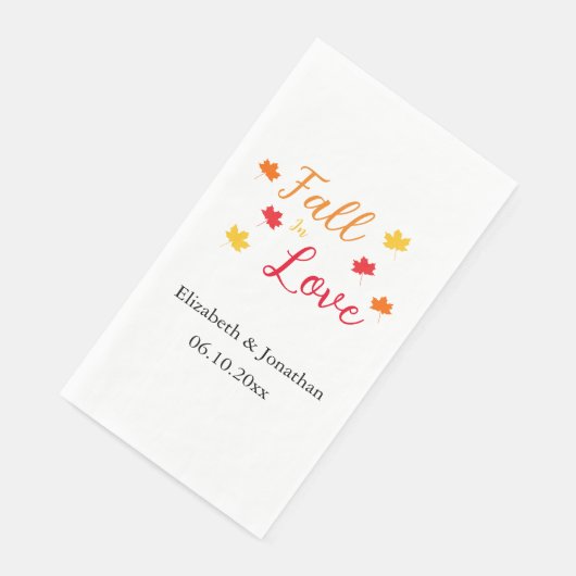 Herfst in Love Wedding Servet (Hoek)