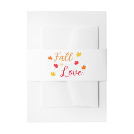 Herfst in Love Wedding Uitnodigingen Wikkel