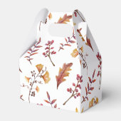 Herfst in Love White Pumpkin Baby shower Bedankdoosjes (Achterkant)