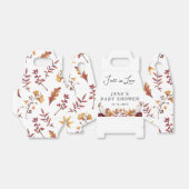 Herfst in Love White Pumpkin Baby shower Bedankdoosjes (Uitgevouwen)