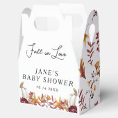 Herfst in Love White Pumpkin Baby shower Bedankdoosjes (Geopend)