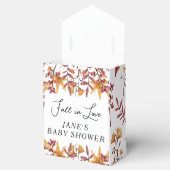 Herfst in Love White Pumpkin Baby shower Bedankdoosjes (Geopend)