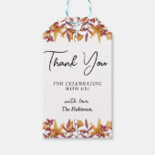 Herfst in Love White Pumpkin Hartelijk dank Cadeaulabel (Voorkant)