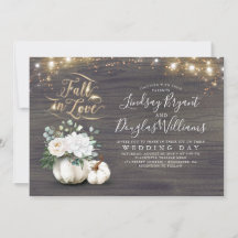 Herfst in Love White Pumpkin Rustic Fall Wedding