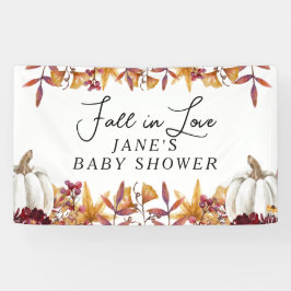 Herfst in Love White Pumpkin Welcome Sign Spandoek