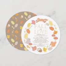 Herfst in Love Woodland Animals Baby shower per Ma