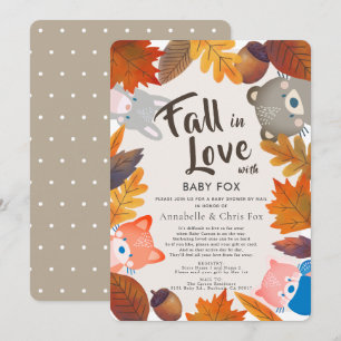 Herfst in Love Woodland Animals Brown Shower per M Kaart