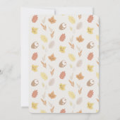 Herfst in Love Woodland Animals Wreated Baby showe Kaart (Achterkant)