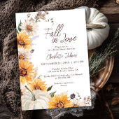 Herfst In Love Zonnebloem Daisy Rustiek Vrijgezell Kaart