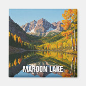 Herfst in Maroon Lake Colorado Reizen Magneet (Voorkant)