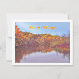 Herfst in Michigan Briefkaart