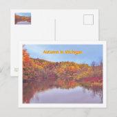 Herfst in Michigan Briefkaart (Voorkant / Achterkant)