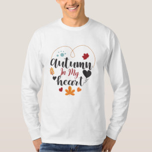 Herfst in mijn hart t-shirt
