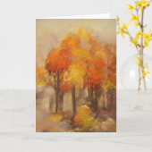 Herfst in mijn huis kaart (Gele Bloem)