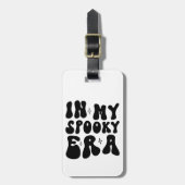 Herfst  In Mijn Spooky Era Retro Halloween Bagagelabel (Voorkant verticaal)