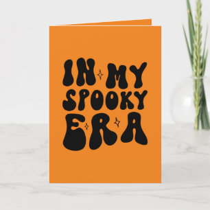 Herfst  In Mijn Spooky Era Retro Halloween Bedankkaart