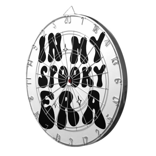 Herfst  In Mijn Spooky Era Retro Halloween Dartbord (Voorkant Rechts)