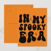 Herfst  In Mijn Spooky Era Retro Halloween Feestdagenkaart (Voorkant / Achterkant)