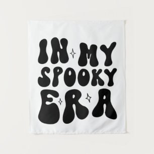 Herfst  In Mijn Spooky Era Retro Halloween Wandkleed