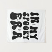 Herfst  In Mijn Spooky Era Retro Halloween Wandkleed (Voorkant (horizontaal))