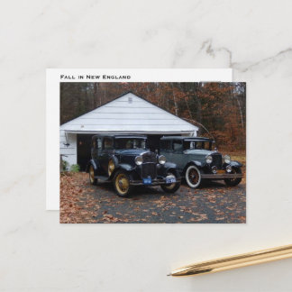 Herfst in New England Feestdagenkaart
