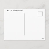 Herfst in New England Feestdagenkaart (Achterkant)