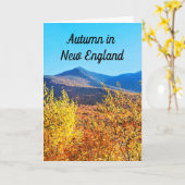herfst in New England kaart (Gele Bloem)