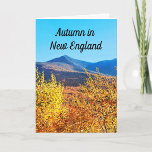 herfst in New England kaart