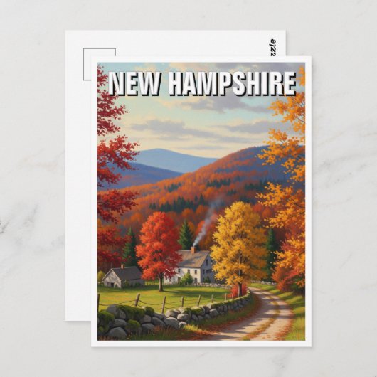 Herfst in New Hampshire Reizen Briefkaart (Voorkant / Achterkant)