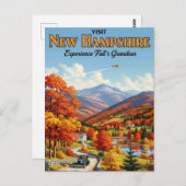 Herfst in New Hampshire Reizen Briefkaart (Voorkant / Achterkant)