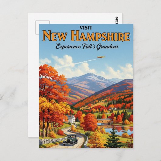 Herfst in New Hampshire Reizen Briefkaart (Voorkant / Achterkant)