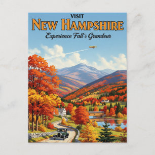 Herfst in New Hampshire Reizen Briefkaart