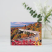 Herfst in North Caroline Blue Ridge Parkway Briefkaart (Staand voorkant)