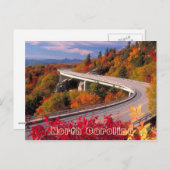 Herfst in North Caroline Blue Ridge Parkway Briefkaart (Voorkant / Achterkant)